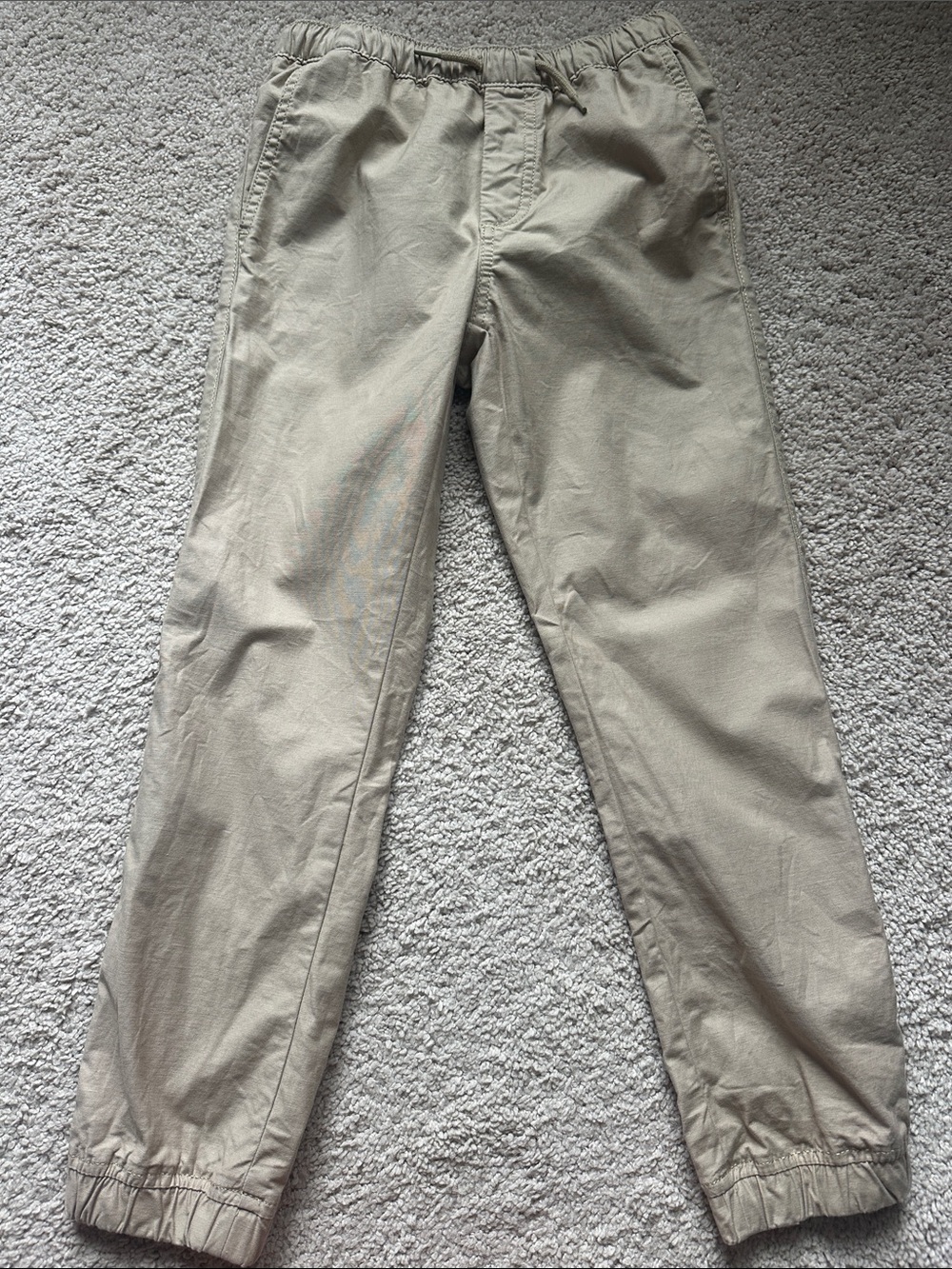 GAP Kids Elastic-Waist Joggers in Light Khaki